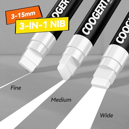 3Pcs White Jumbo Poster Markers