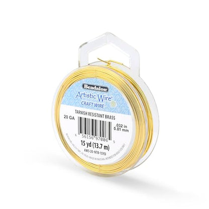 20 Gauge Tarnish Resistant Brass Craft Wire