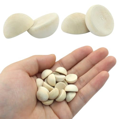 Half Wooden Beads