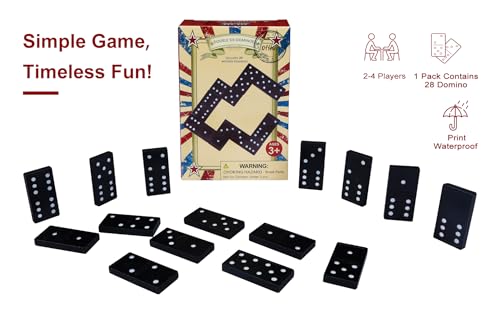Wooden 3 Pack Double 6 Domino Set