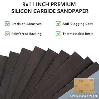 Sandpaper 400 Grit (10 Count)