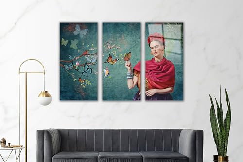 Frida Kahlo Glasss Wall Art Print