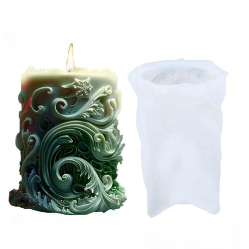 Starfish Shell Cylindrical Candle Mold