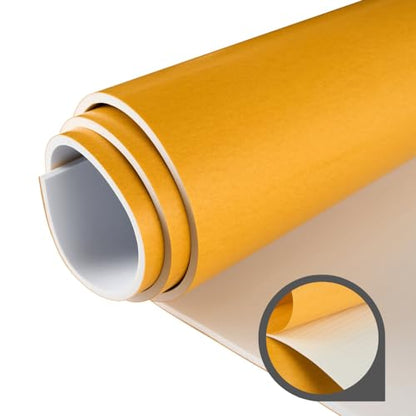 Premium High Density EVA Foam Sheet with Adhesive Backing 15” x 59” White Foam Mat (4.92 Foot)