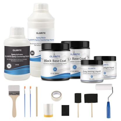 Black Epoxy Marble Countertop Paint Kit (82 Fl Oz)