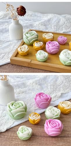 3 Size Rose Candle Making Molds