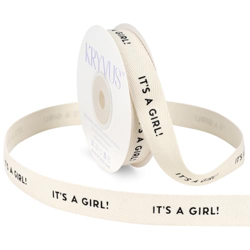It's a Girl Printed Cotton Ribbon 5 (36 Foot)