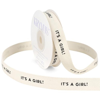 It's a Girl Printed Cotton Ribbon 5 (36 Foot)