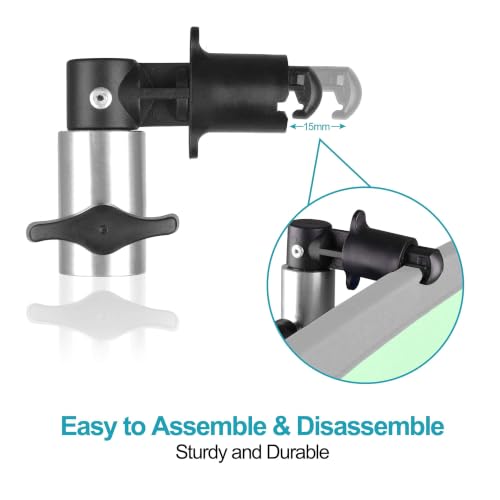 8.5FT Light Stand with Photography Reflector Holder Disc Clip