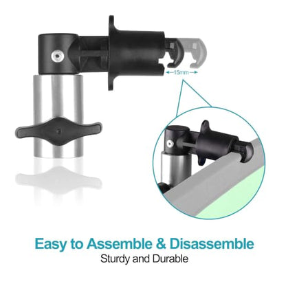 8.5FT Light Stand with Photography Reflector Holder Disc Clip