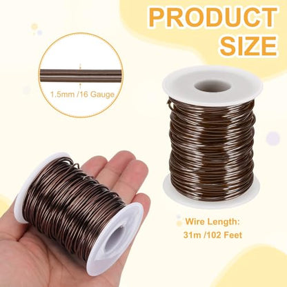 16 Gauge 1.5mm Anodized Aluminum Wire for Jewelry Craft Making