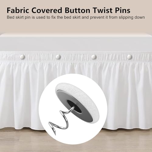 Fabric Covered Button Twist Pins (12 Count)