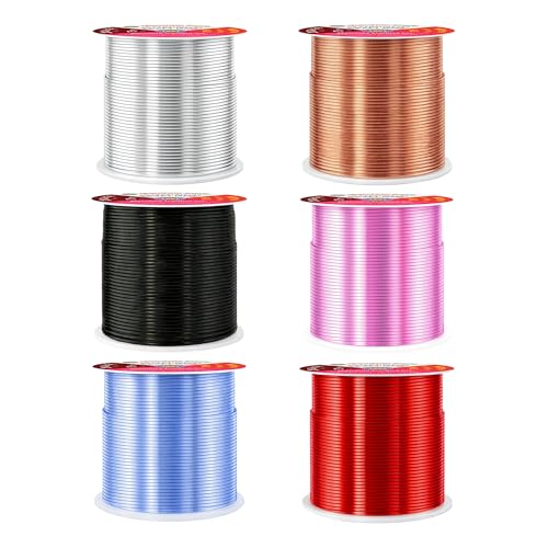 20 GA Red Copper Black Assorted Anodized Aluminum Craft Wire (450 Foot)