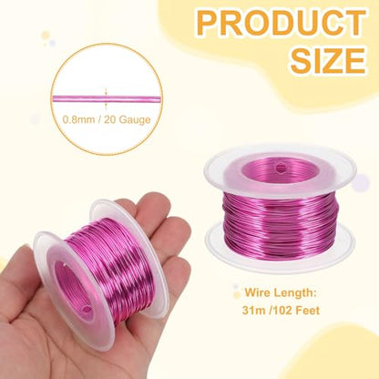 20 Gauge 0.8mm Anodized Aluminum Wire for Jewelry Craft Making