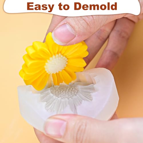 Daisy Candle Molds (4 Count)
