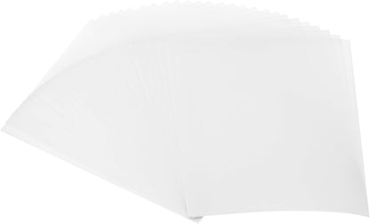 PATIKIL 30 Sheets Vellum Paper 8.5x11inches, Printable Translucent Paper 100GSM Colored for Invitations Laser Inkjet Printing Card Making Crafting Wedding Tracing, White
