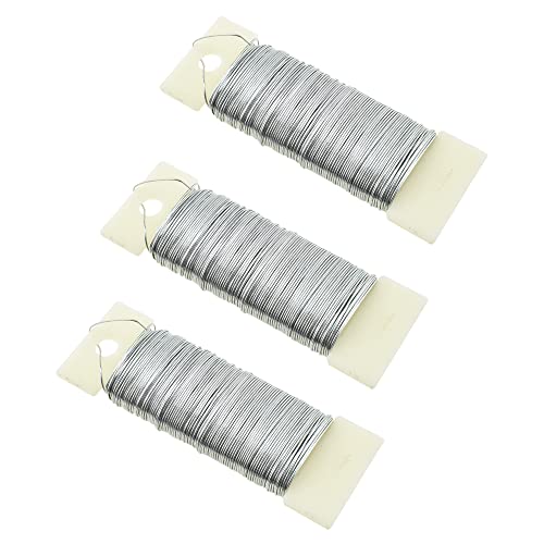 22Gauge Silver Flexible Metal Floral Wire (345 Foot)
