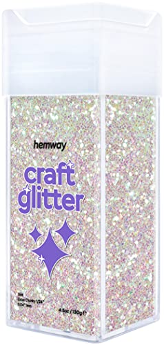 Craft Glitter Shaker Mother of Pearl Iridescent 130g Extra Chunky (4.6 Ounce)