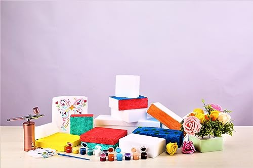 8pcs 4x4x2in Craft Foam Blocks White for DIY Crafting and Model