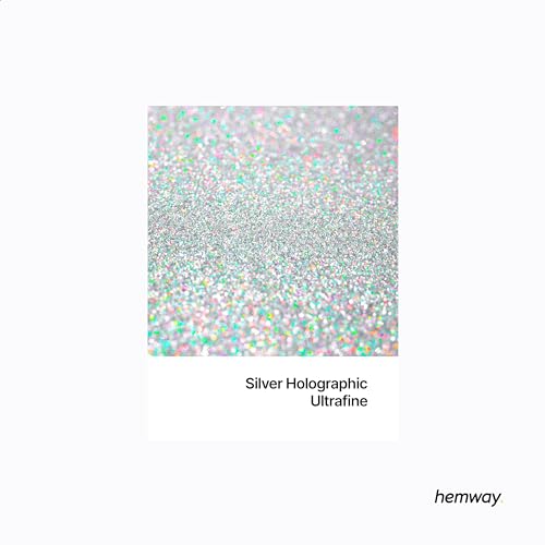 Resin Glitter Silver Holographic 100g Ultrafine (3.5 Ounce)