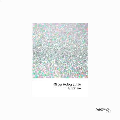 Resin Glitter Silver Holographic 100g Ultrafine (3.5 Ounce)