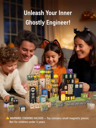 137PCS Magnetic Building Blocks with Lights (137 Count)
