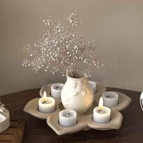 Large Size Lotus Tealight Candles Holder Resin Mold
