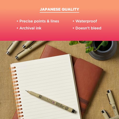 Pigma Micron Graphic & Brush Fineline Pens (8 Count)