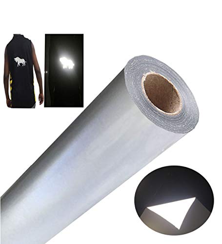 Reflective Heat Transfer Vinyl Light Gray HTV Roll