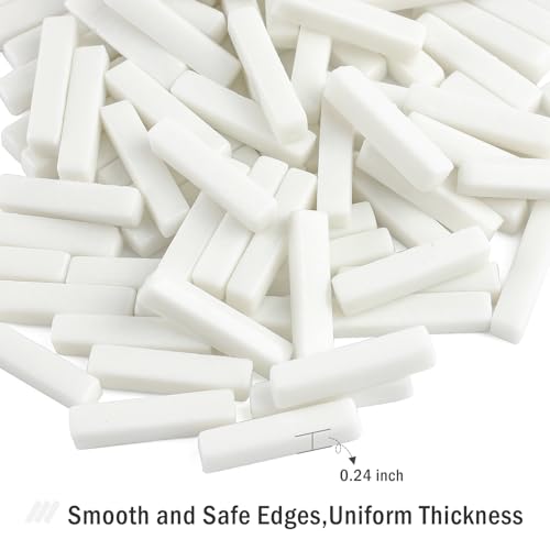 White Mosaic Tiles for Crafts Bulk (5.29 Ounce)