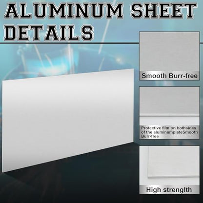 1 Pack 5052 Aluminum Sheet Metal 24" x 36" Aluminum Plate 1