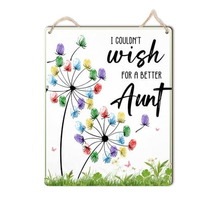 Dandelion DIY Fingerprint Art Hanging Sign
