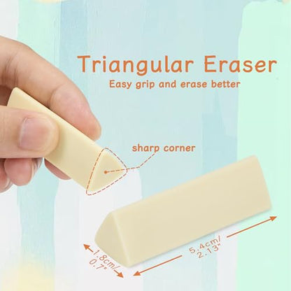 Pencil Erasers 6 Pieces (6 Count)