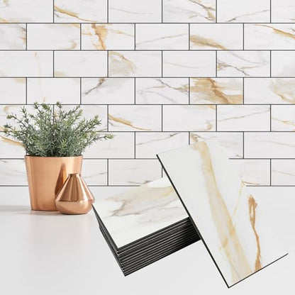 4 Pieces Peel and Stick Backsplash for Kitchen