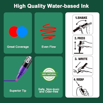 Liquid Chalk Markers for Blackboard (8 Count)