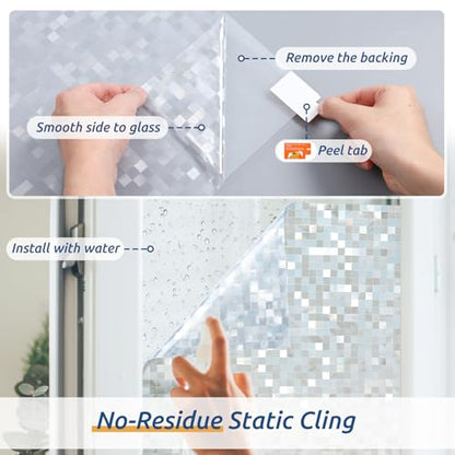 Stained Glass Window Privacy Film (19.16 Sq Ft)