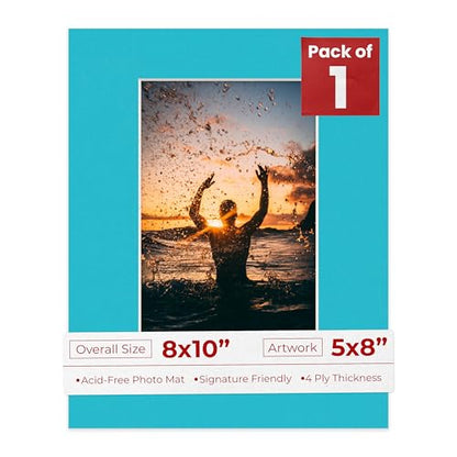 8x10 Mat Bevel Cut for 5x8 Photos
