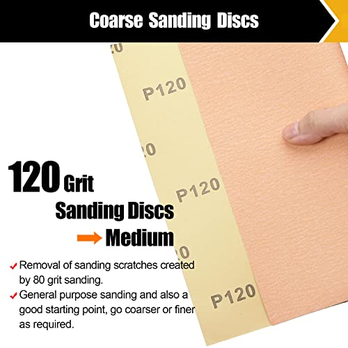 120 Grit Sand Paper 9" x 11" (12 Count)