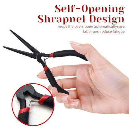 6" Mini Needle Nose Pliers Set