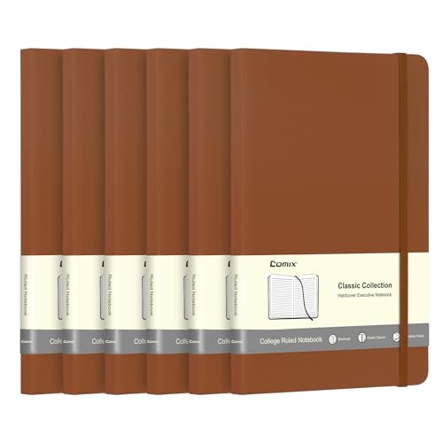 6 Pack Lined Journal Notebooks for Work