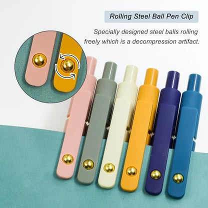 Gel Pens 12 Pcs 0.5mm Fine Point Smooth Writing Pens Cute Pens