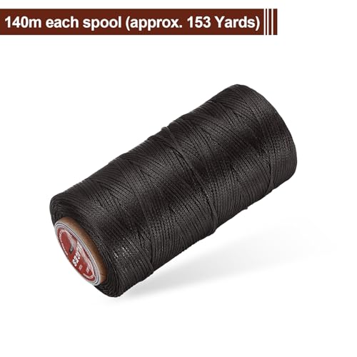 Flat Leather Sewing Waxed Thread