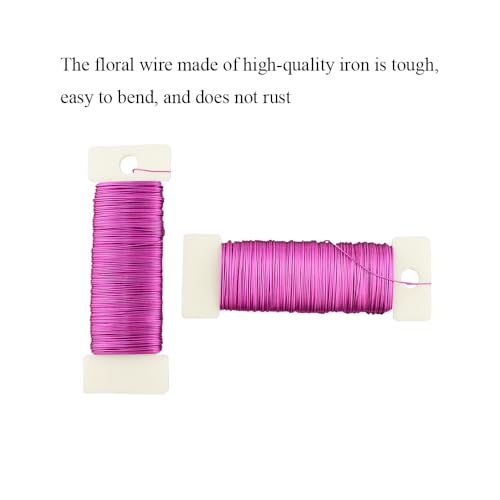 26Gauge Pink Metal Floral Wire