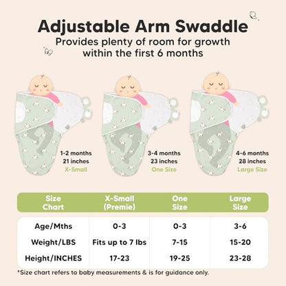 Newborn Swaddles with Zippers (3 Count)