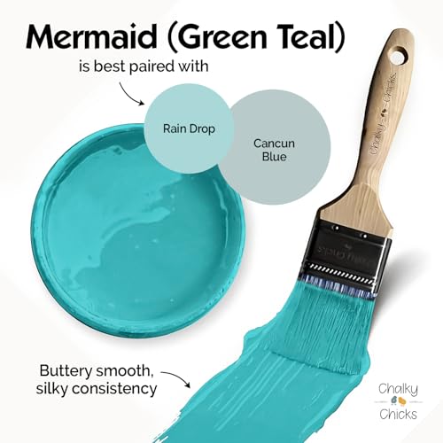 Mermaid 16 Fl Oz Chalk Paint for Furniture All in One