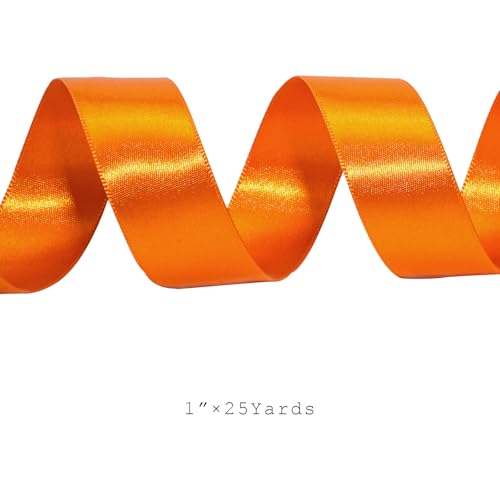 Orange Ribbon 1 Inch 25 Yards
