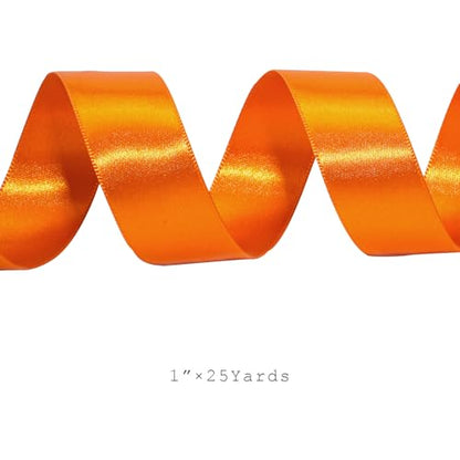 Orange Ribbon 1 Inch 25 Yards