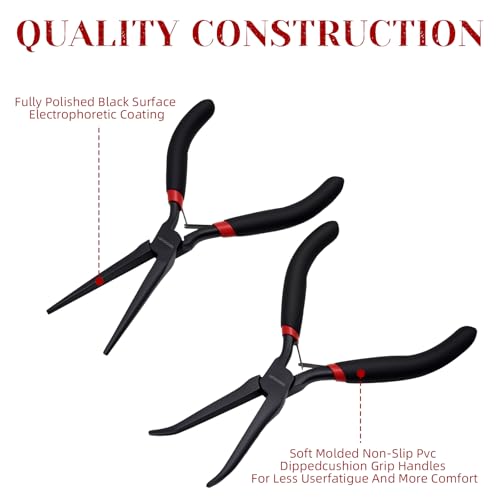 6" Mini Needle Nose Pliers Set