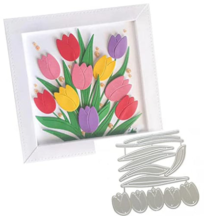 Cutting Dies Metal Stencils Scrapbooking Tools Flowers Lace Frame DIY Embossing Template for Paper Card Making Album Arts Crafts Supplies