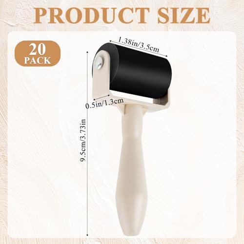 20Pcs Rubber Brayer Roller